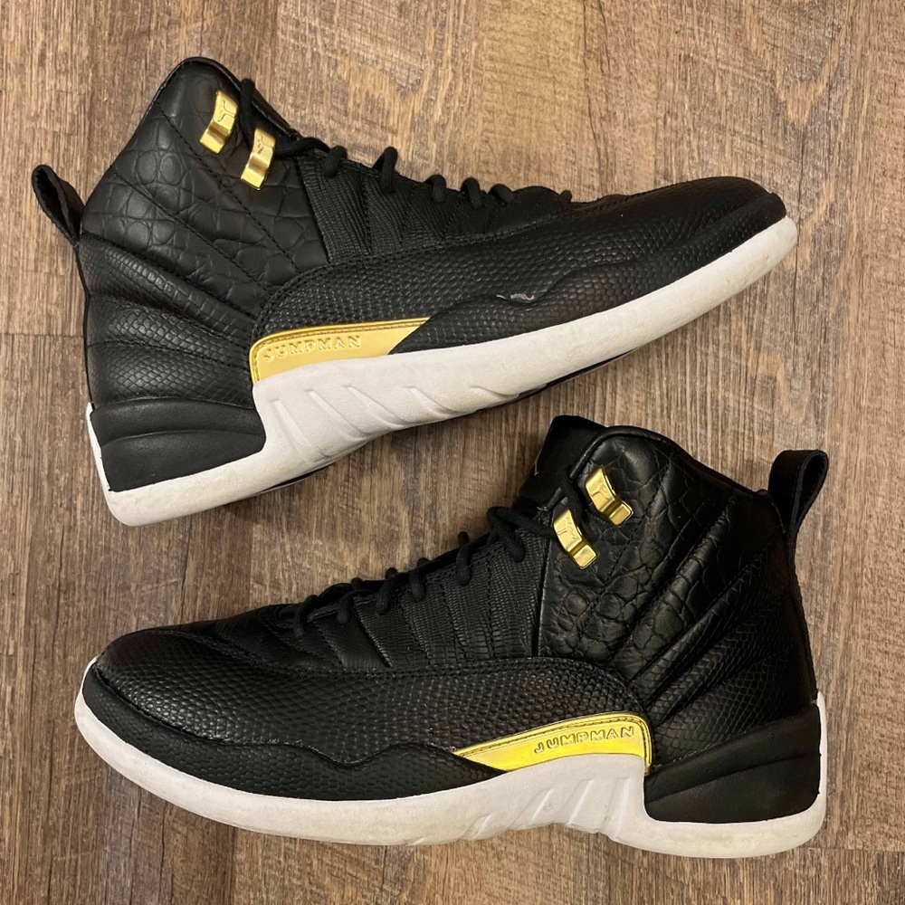 Air Jordan 12 XII Retro Reptile Black Gold